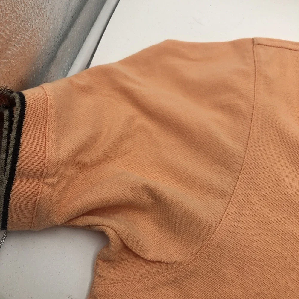 Munsingwear Mens Polo Shirt Orange Creamsicle Color Size‎ Large Chest Pocket